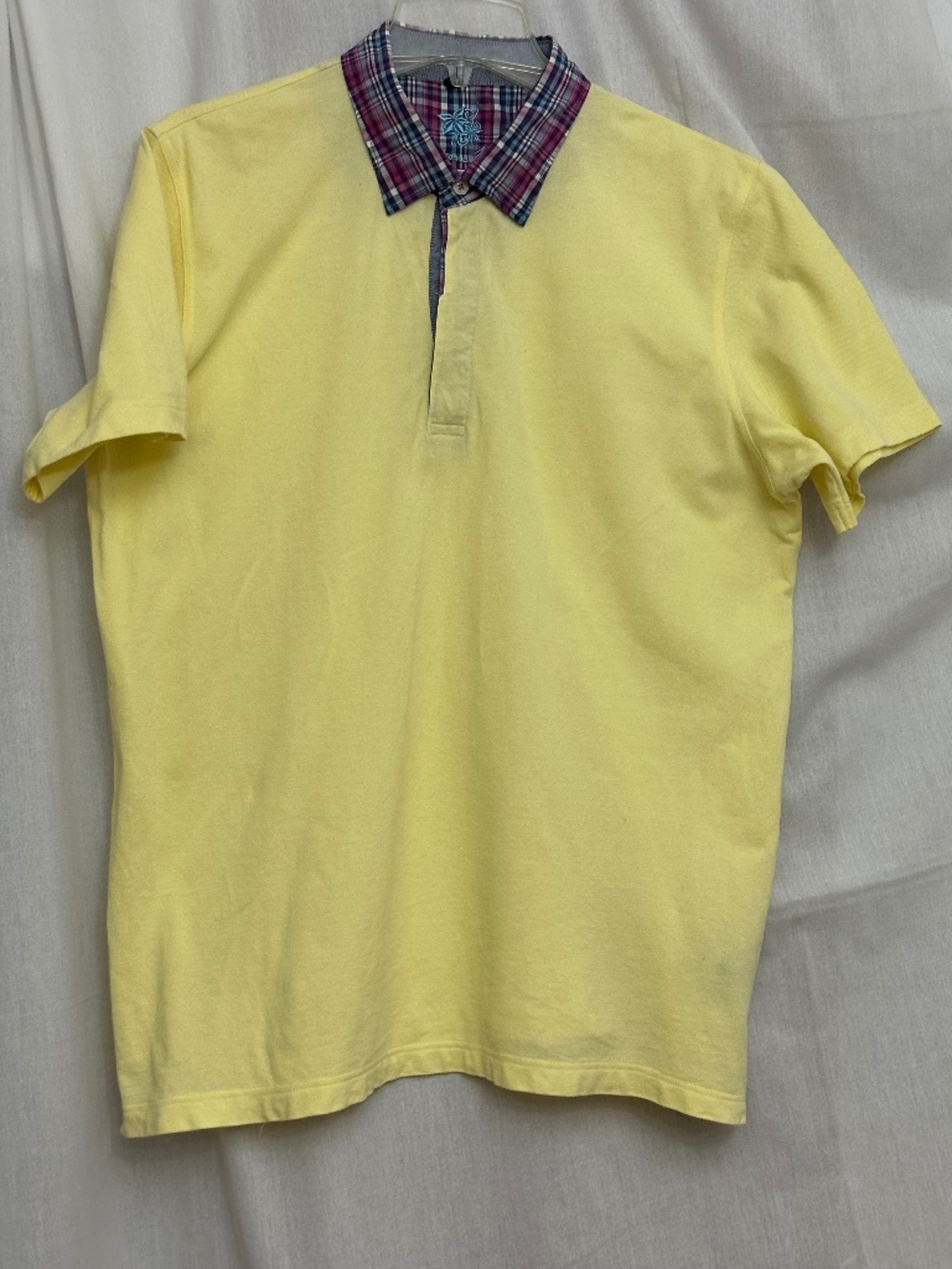 Stone Rose XL light yellow polo shirt